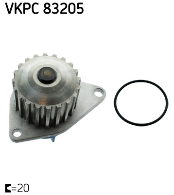 Vodné čerpadlo, chladenie motora SKF